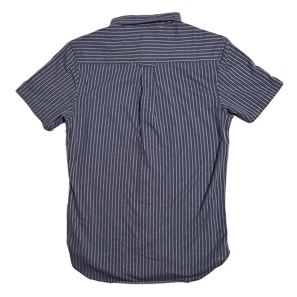 NWT Nifty Genius Short Sleeve Button Down Striped Shirt XS - Picture 4 of 8